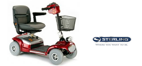 Rental Sterling Sapphire mobility scooter