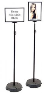 rental lollipop sign holders